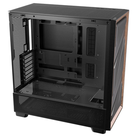 Antec flux midi tower behuizing (zwart | 2x usb-a | 1x usb-c | tempered glass)