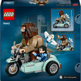 Lego harry potter™ hagrid™ en harry's rit op de motor magisch - 76443