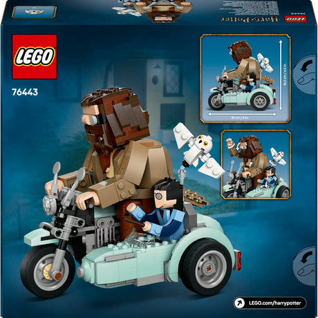 Lego harry potter™ hagrid™ en harry's rit op de motor magisch - 76443