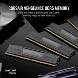 Corsair vengeance 32 gb ddr5-6000 (2x 16 gb) werkgeheugen (zwart, cmk32gx5m2b6000c30, xmp 3.0)
