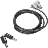 Targus defcon ultimate universal keyed cable lock with adaptable lock head diefstalbeveiliging