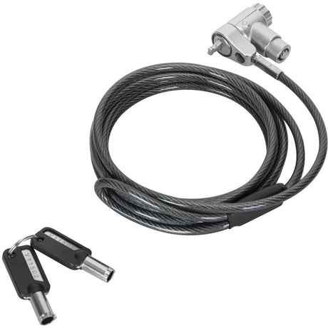 Targus defcon ultimate universal keyed cable lock with adaptable lock head diefstalbeveiliging