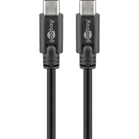 Goobay sync charge super speed usb-c kabel (zwart, 3 meter)