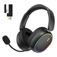 Hator phoenix 2 wireless over-ear gaming headset (zwart, rgb, 2.4ghz bluetooth 5.4 usb-c)