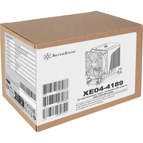 Silverstone xe04-4189 cpu-koeler (zilver zwart, 4-pin pwm)