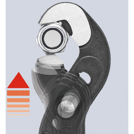 Knipex 250 mm verstelbare moerentang met antslip kunststof bekleed - 87 41 250
