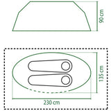 Coleman galiano 2 tent (blauw lichtgrijs)