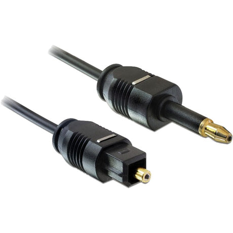 Delock toslink male -> toslink mini 3.5mm, 2m kabel (zwart, 82876)