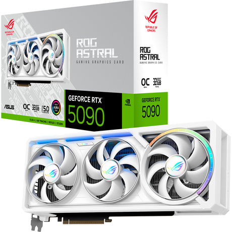 Asus rog astral geforce rtx 5090 oc white grafische kaart (wit, 3x displayport, 2x hdmi 2.1, dlss 4)