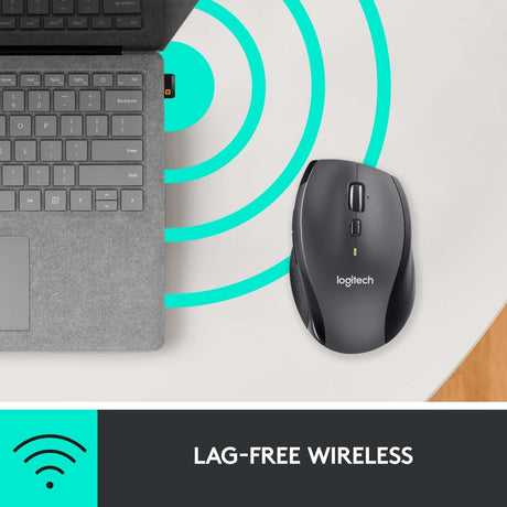 Logitech m705 wireless marathon mouse (antraciet, 1000 dpi)