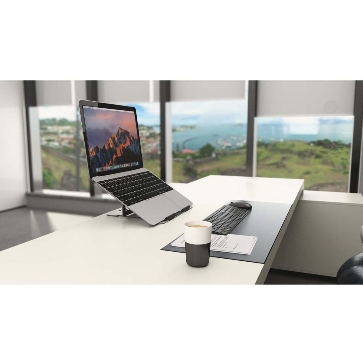 Kensington easy riser aluminium laptop riser standaard (aluminium)