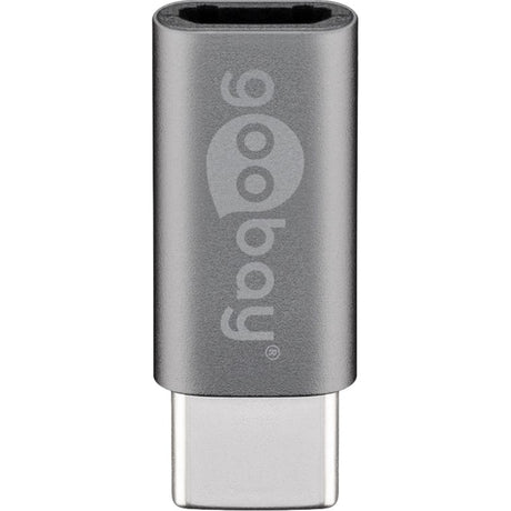 Goobay usb-c naar micro-usb adapter (grijs)
