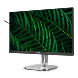 Philips 24b2g5301 23.8 monitor (zilver zwart, vga, hdmi, displayport, usb-c, lan, audio, 100 hz)