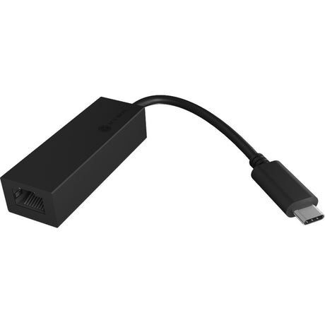 Icy box usb-c 3.2 gen 1 naar rj-45 gigabit lan adapter (zwart)
