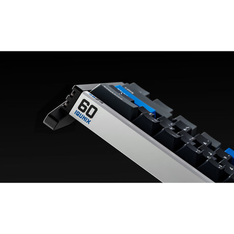 Iqunix ez60 magnetic switch gaming he keyboard (zwart, us lay-out (qwerty), gateron magnetic jade gaming, 60%, rgb, double shot pbt keycaps)