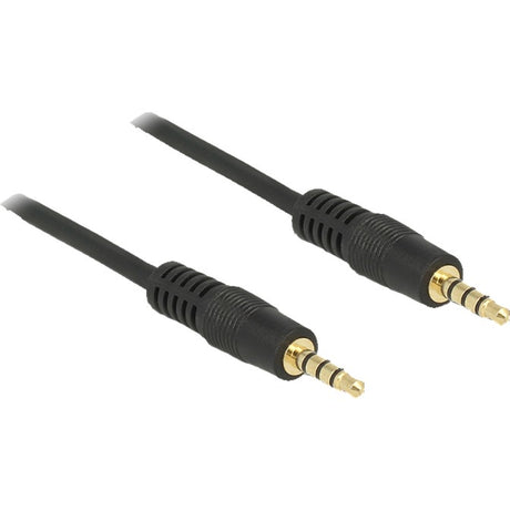 Delock 3,5 mm male > 3.5 mm male kabel (zwart, 1 meter)