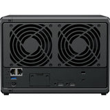 Synology diskstation ds1525+ nas (zwart, 2x lan, usb)