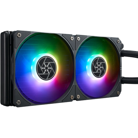 Silverstone vida 240 slim waterkoeling (zwart)