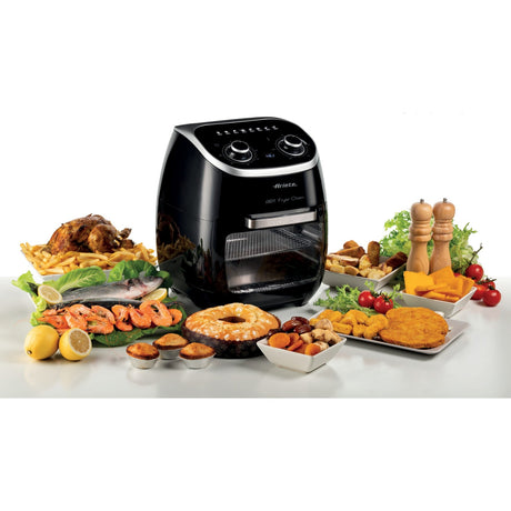 Ariete airy fryer oven 4619 00 heteluchtfriteuse (zwart, 11 liter)
