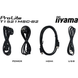 Iiyama prolite t1521msc-b2 15 touchscreen monitor (zwart, hdmi, vga, usb-b)