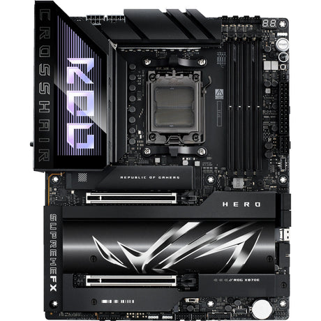 Asus rog crosshair x870e hero socket am5 moederbord (raid, 5gb-lan, 2,5gb-lan, wi-fi 7, bt, sound, atx)