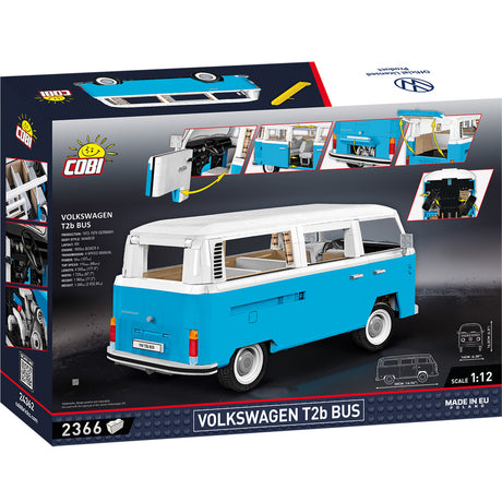 Cobi volkswagen t2b bus constructiespeelgoed (schaal 1:12)