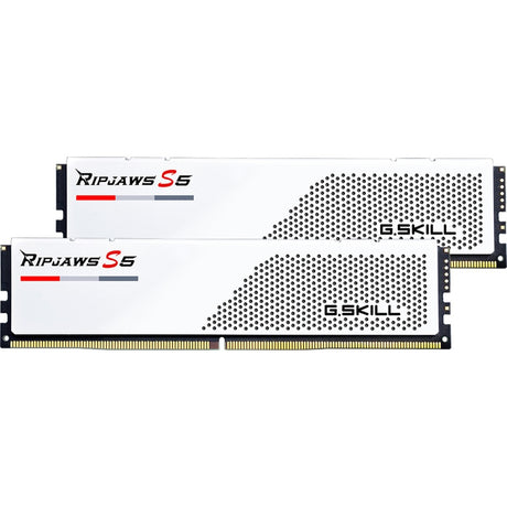 G.skill ripjaws s5 64 gb ddr5-5600 (2x 32 gb) werkgeheugen (wit, f5-5600j3636d32gx2-rs5w, xmp 3.0)