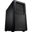 Silverstone sst-sed1-b midi tower behuizing (zwart | 2x usb-a | 1x usb-c)