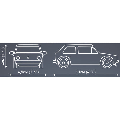 Cobi volkswagen golf (1974-1983) constructiespeelgoed (schaal 1:35)