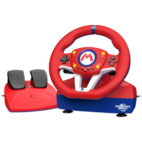 Hori mario kart racing wheel pro mini simulatorset (rood meerkleurig, nintendo switch 2, nintendo switch, nintendo switch oled, pc)