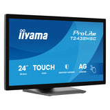 Iiyama prolite t2438msc-b2 23.8 touchscreen monitor (zwart, 120 hz, hdmi, displayport, audio, usb, touch)