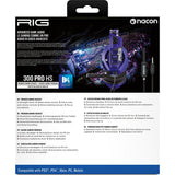 Nacon rig 300 pro hs cosmic over-ear gaming headset (paars, playstation 4, playstation 5, windows, nintendo switch)
