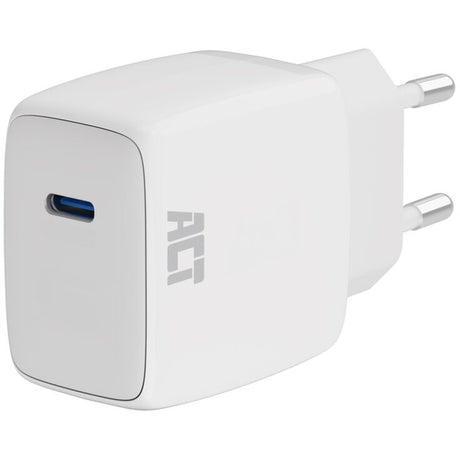 Act connectivity usb-c lader 35w met power delivery pps en ganfast (wit, 1x usb-c)