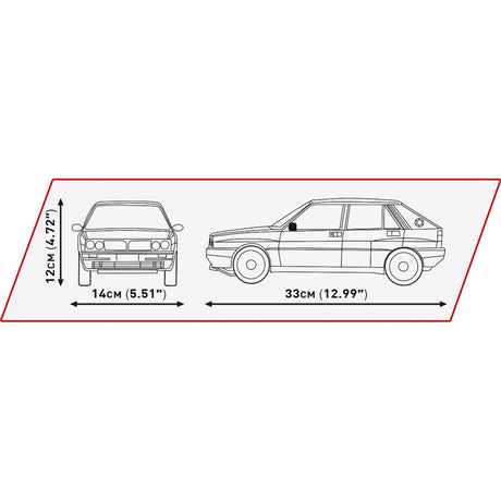 Cobi lancia delta hf integrale constructiespeelgoed (schaal 1:12)
