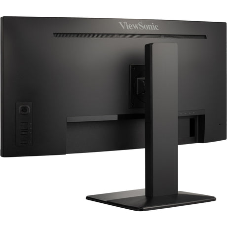 Viewsonic uwqhd curved docking monitor met kvm-switch vg3419c 34 ultrawide (zwart (mat), 1x hdmi, 1x displayport, usb-a, usb-b, usb-c, lan, audio)