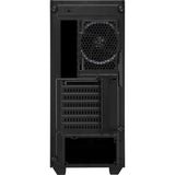 Sharkoon rgb lit 100 midi tower behuizing (zwart | 3x usb-a | rgb | window)