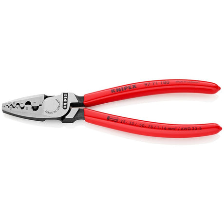 Knipex 180 mm krimptang voor adereindhulzen - 97 71 180
