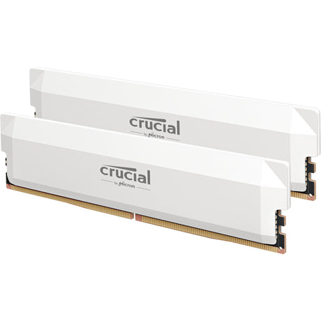 Crucial pro 32 gb ddr5-6400 (2x 16 gb) werkgeheugen (wit, cp2k16g64c38u5w, xmp 3.0, expo)