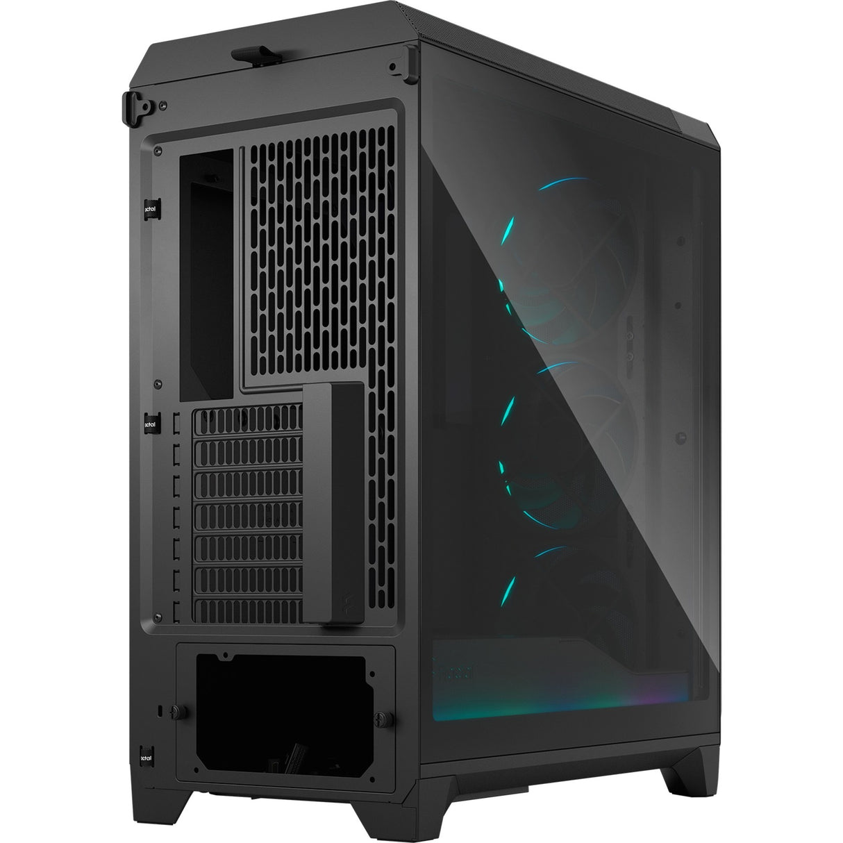 Fractal design meshify 3 ambience pro rgb midi tower behuizing (zwart | 2x usb-a | 1x usb-c | rgb | tempered glass)