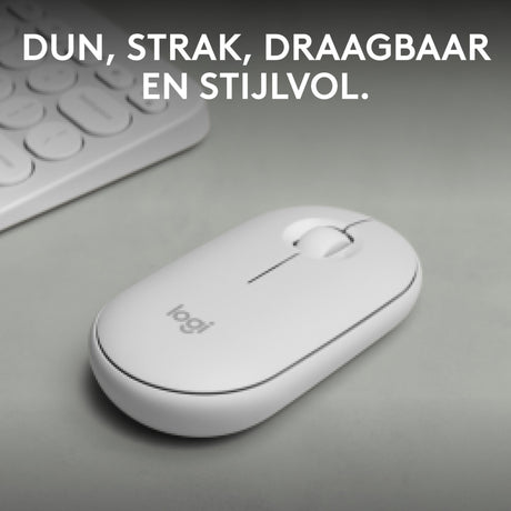 Logitech pebble mouse 2 m350s (wit)