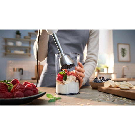 Bosch serie 4 staafmixer ergomaster 800w (wit antraciet)