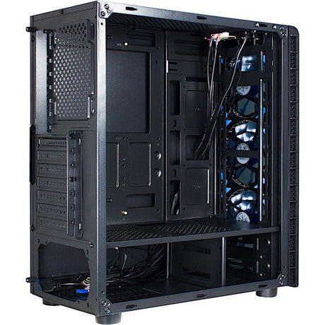 Inter-tech cxc2 midi tower behuizing (zwart | 3x usb-a | window)