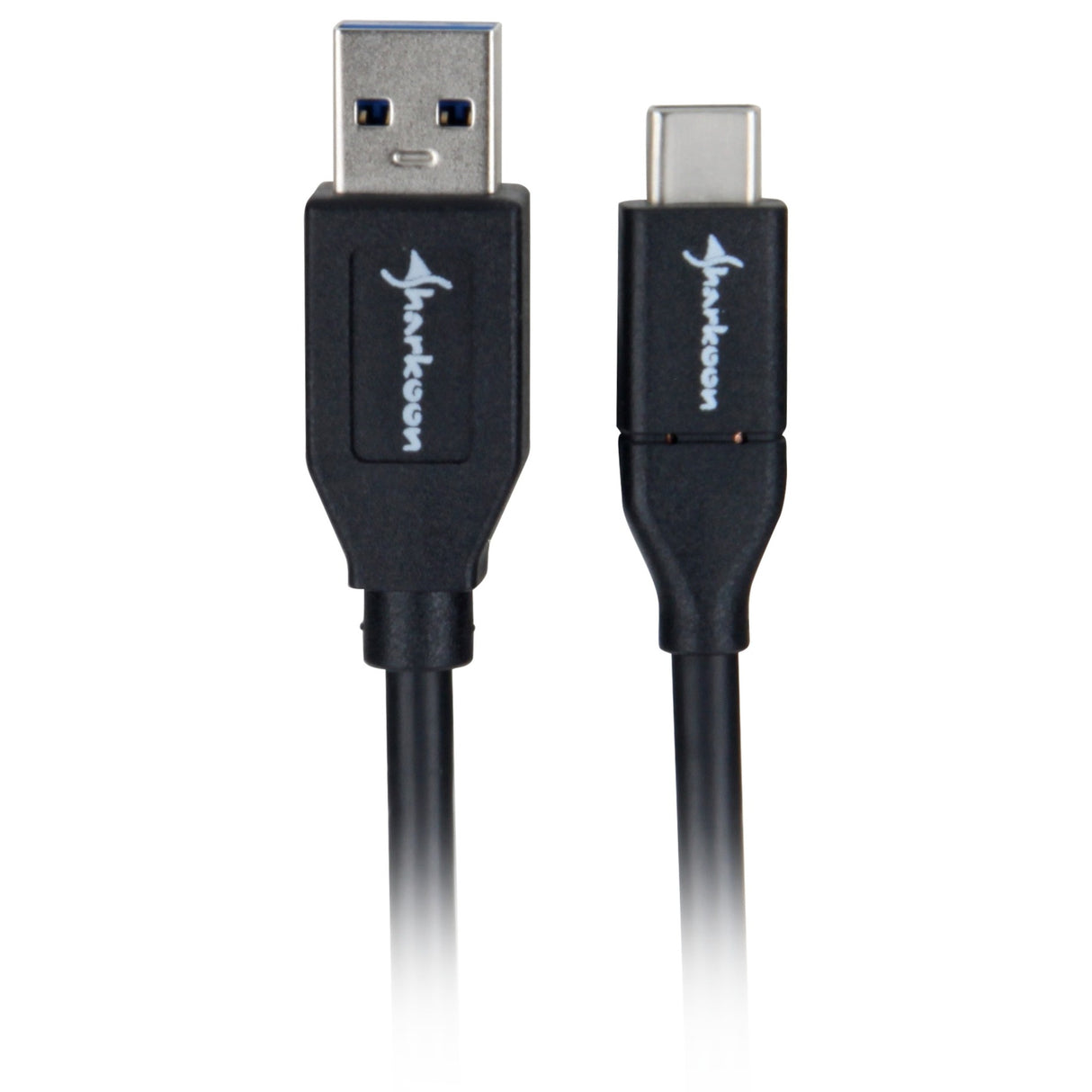 Sharkoon usb-a 3.2 > usb-c kabel (zwart, 0,5 meter )