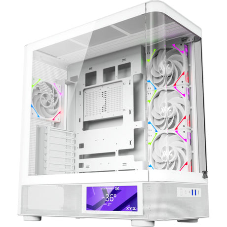 Xyz pc gear quantum pro midi tower behuizing (wit | window)