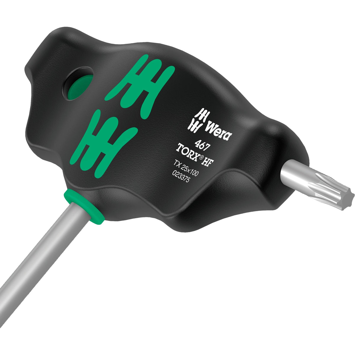 Wera 467 7 torx hf-set 1 kruiskopschroevendraaier + rek, 7 stuks (zwart groen, met holdingfunctie)