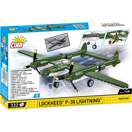 Cobi historical collection - lockheed p-38 lightning constructiespeelgoed (schaal 1:48)