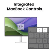 Benq ma270up voor macbook 27 4k uhd monitor (zilver, hdmi, usb-a, usb-c, audio)