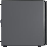 Silverstone sst-sed1-b midi tower behuizing (zwart | 2x usb-a | 1x usb-c)