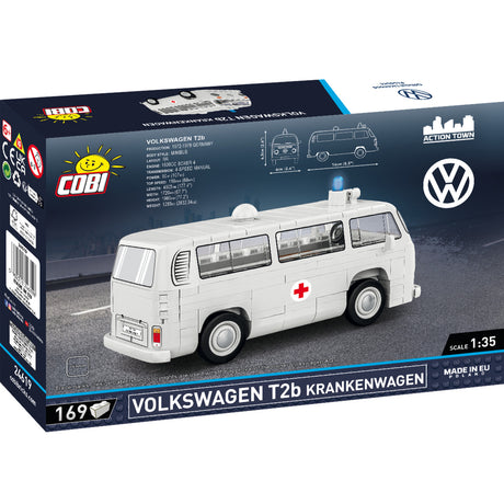 Cobi volkswagen t2b ambulance constructiespeelgoed (schaal 1:35)