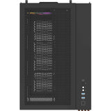 Thermaltake view 380 ws argb midi tower behuizing (zwart houtkleur | 2x usb-a | 1x usb-c | rgb | tempered glass)